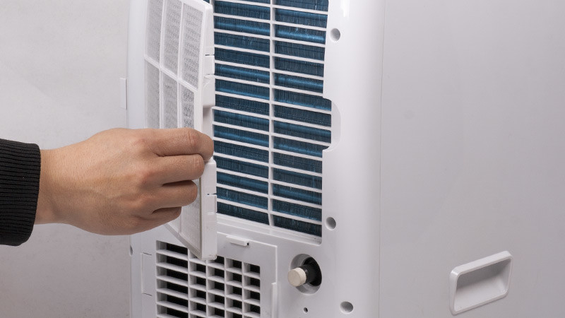 9000BTU Unidades portáteis de ar condicionado de quarto com desumidificador de controle remoto WIFI e modo de sono