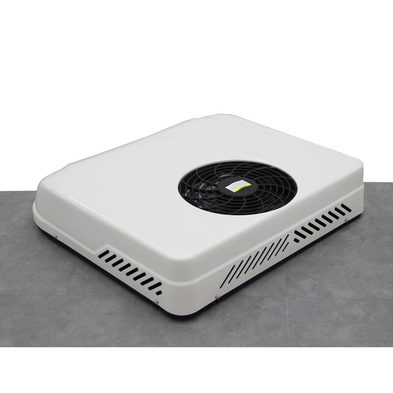 Ar condicionado de 12 volts no telhado, de 12 volts em direção ao chão. Ar condicionado para embarcações, de 24 volts a 48 volts.