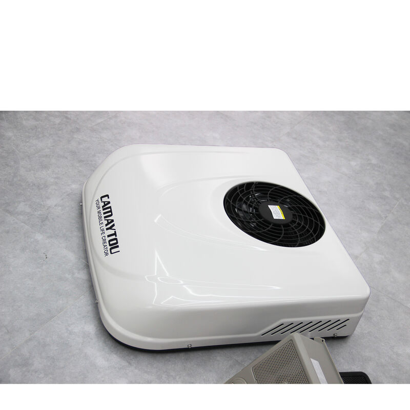 Fábrica 12v Parque de ar condicionado 12 Volt 24v 48v Tecto Sistema de ar condicionado elétrico para carro RV Van caravana