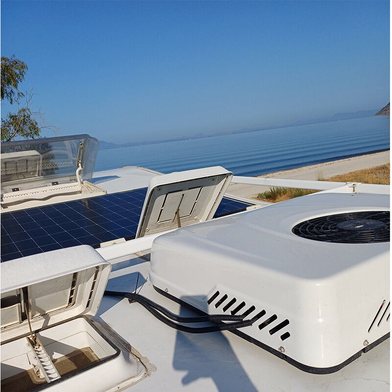 Ar condicionado de 12 volts Caravana Rooftop RV Ar condicionado de 12 volts Van Motorhome Sistemas de ar condicionado